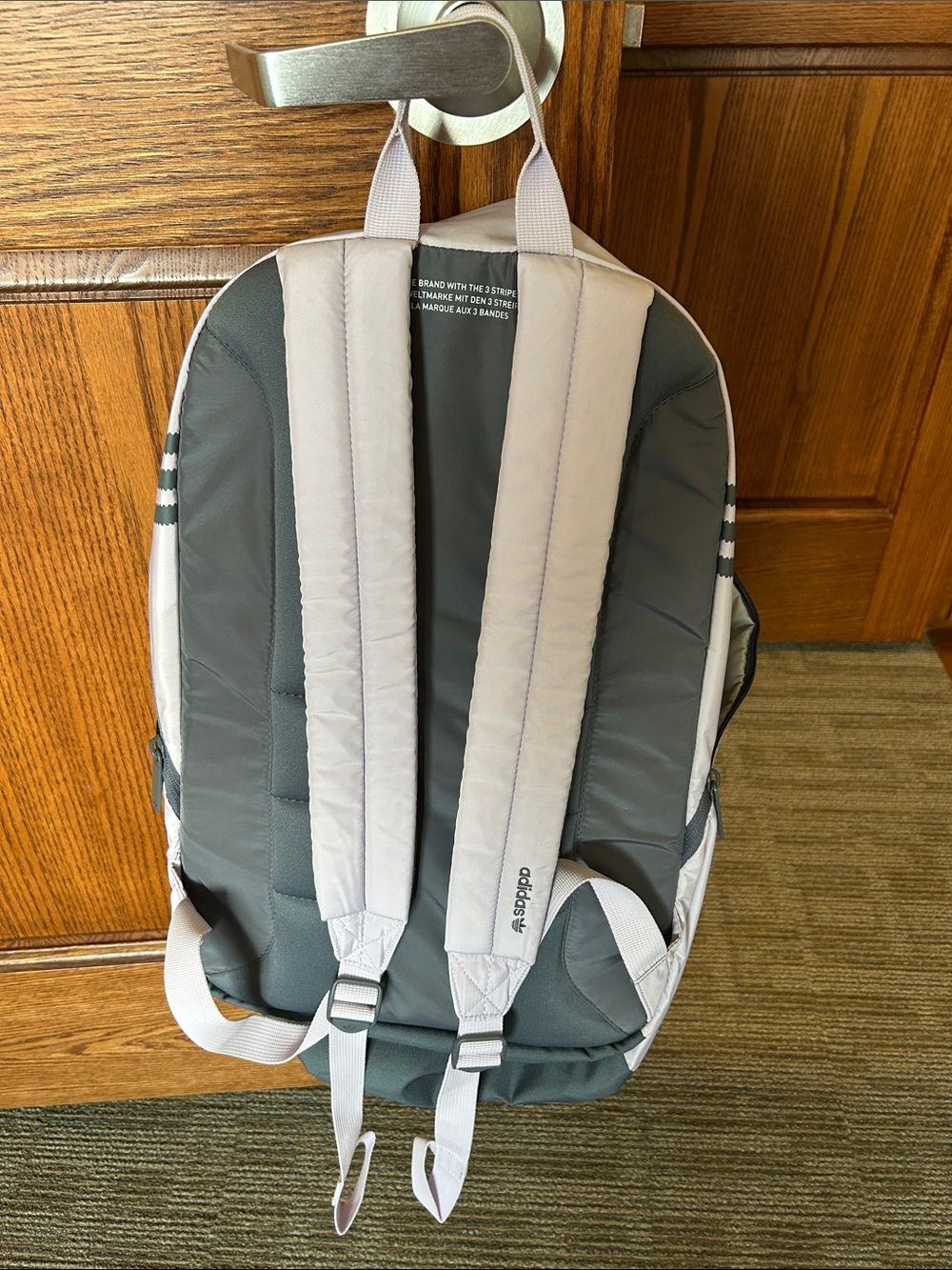 adidas light purple Classic Backpack - Picture 3 of 3